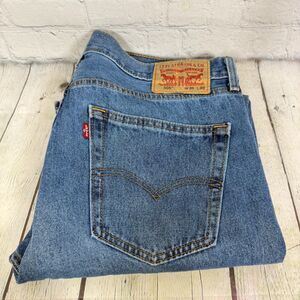 Levis 505 Jeans Mens 36 x 30 Straight Leg Regular Fit Medium Wash Denim Western